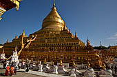 Bagan Myanmar. Shwezigon pagoda.  